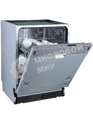 Встраиваемая посудомоечная машина Бирюса DWB-612/5, серебристый, 59.8 см, 12 компл., 49 дБ, класс A++