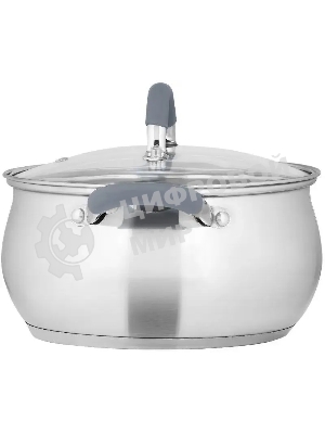 Кастрюля Lara LR02-482 BELL 20x11,5 см, 3,5 л, нержавеющая сталь 316L (хром/никель/молибден), с крышкой