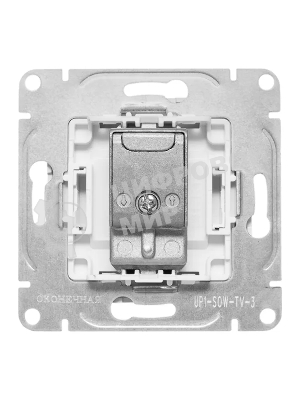 Механизм розетки TV EKF UP1-SOW-TV-3 оконечная, белый Эпика