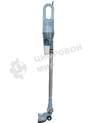 Пылесос вертикальный Kitfort KT-586-2 голубой, питание от сети, 400 Вт, уборка сухая, пылесборник 1,2 л