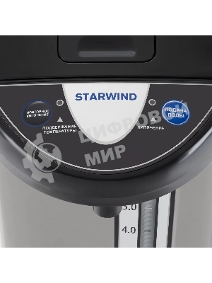 Термопот Starwind STP5741 5 л, 800 Вт, серебристый/черный