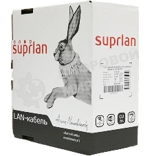 Кабель сетевой информационный Suprlan 01-0333-1, cat.5e U/UTP, 4 пары, 24AWG, PVC, внутренний, 50м, серый