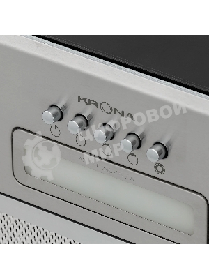 Вытяжка встраиваемая Krona Ameli Light 600 PB нержавеющая сталь, 52.5 см, 633 куб. м/ч, 44 дБ