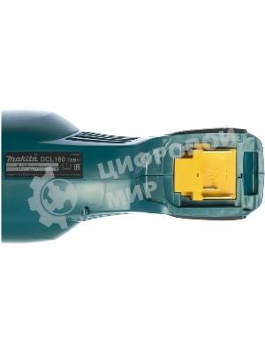 Строительный пылесос Makita DCL180Z синий, питание от аккумулятора, 30 Вт, уборка сухая, пылесборник 0.65 л, без АКБ, без ЗУ (работа от АКБ max 20 мин)