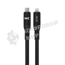 Дата-кабель MORE CHOICE (4620202554581) K83ia 2м USB 3.0A PD 27W для Lightning ng 8-pin -2 м, черный