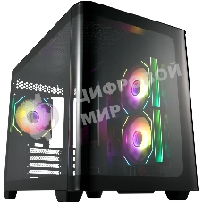 Компьютерный корпус FSP mATX Minitower S380-BA, черный