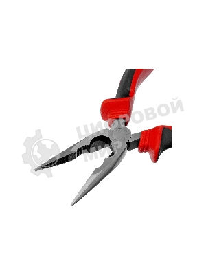 Длинногубцы прямые Matrix, 160 мм, хром-ванадий, двухкомпонентные рукоятки