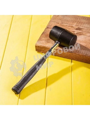 Резиновый молоток со стальной ручкой Deli DL5612 340 грамм, длина 260 мм