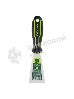 Шпательная лопатка из нержавеющей стали Сибртех 50 мм, двухкомпонентная рукоятка