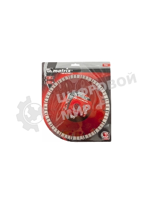 Диск алмазный отрезной Matrix Турбо-сегментный, 230 x 22,2 мм, сухая резка Professional