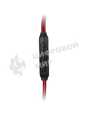 Проводные наушники Sven E-292M черный/красный, внутриканальные, Jack 3.5 мм