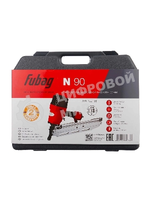 Пистолет гвоздезабивной пневматический FUBAG N90100156 длина гвоздя 50-90мм 2.8х3.8 50шт 120л/м