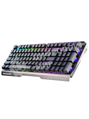 Клавиатура проводная игровая Mad Catz S.T.R.I.K.E. 13 US БЕЗ РУССКОЙ РАСКЛАДКИ черная (CHERRY MX RED Switch, 96 кл., RGB подсветка, USB)