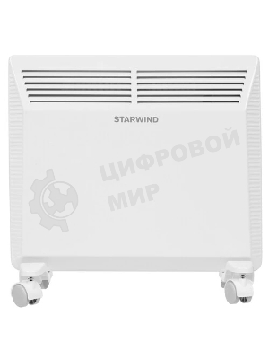 Конвектор электрический Starwind SHV5010, белый, 1000 Вт, 15 м2, термостат, 1 режим мощности