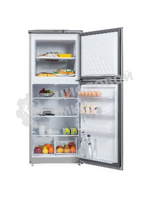 Холодильник Бирюса M553 металлик двухкамерный 160/70л морозилка сверху автоматическое оттаивание