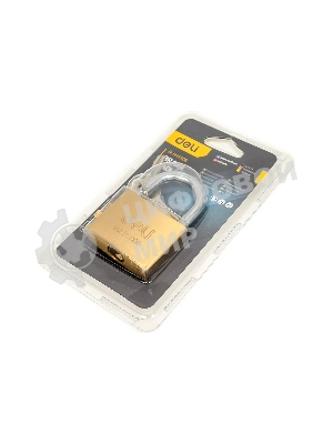 Замок навесной Deli DL508906 латунный, 50мм