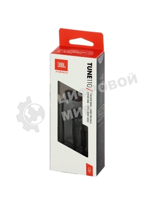 Проводные наушники JBL Tune 110 черный, внутриканальные, Jack 3.5 мм
