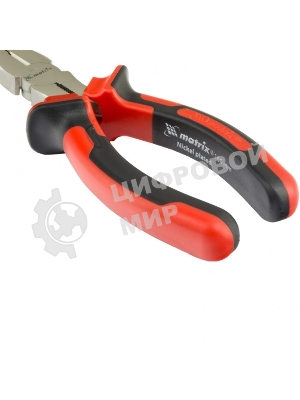 Длинногубцы Matrix 17420 NICKEL 160 мм, изогнутые никелированные, двухкомпонентные рукоятки