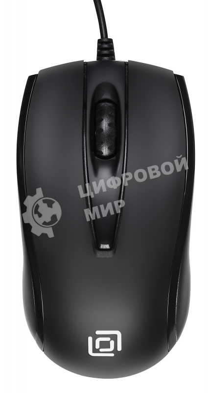Мышь проводная Oklick 325M черный, 1000 dpi, USB, кнопки - 3