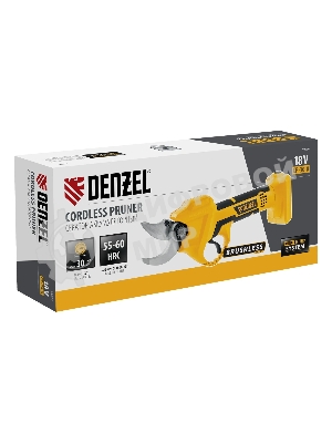 Секатор аккумуляторный Denzel CP-30-0, 18В Li-Ion