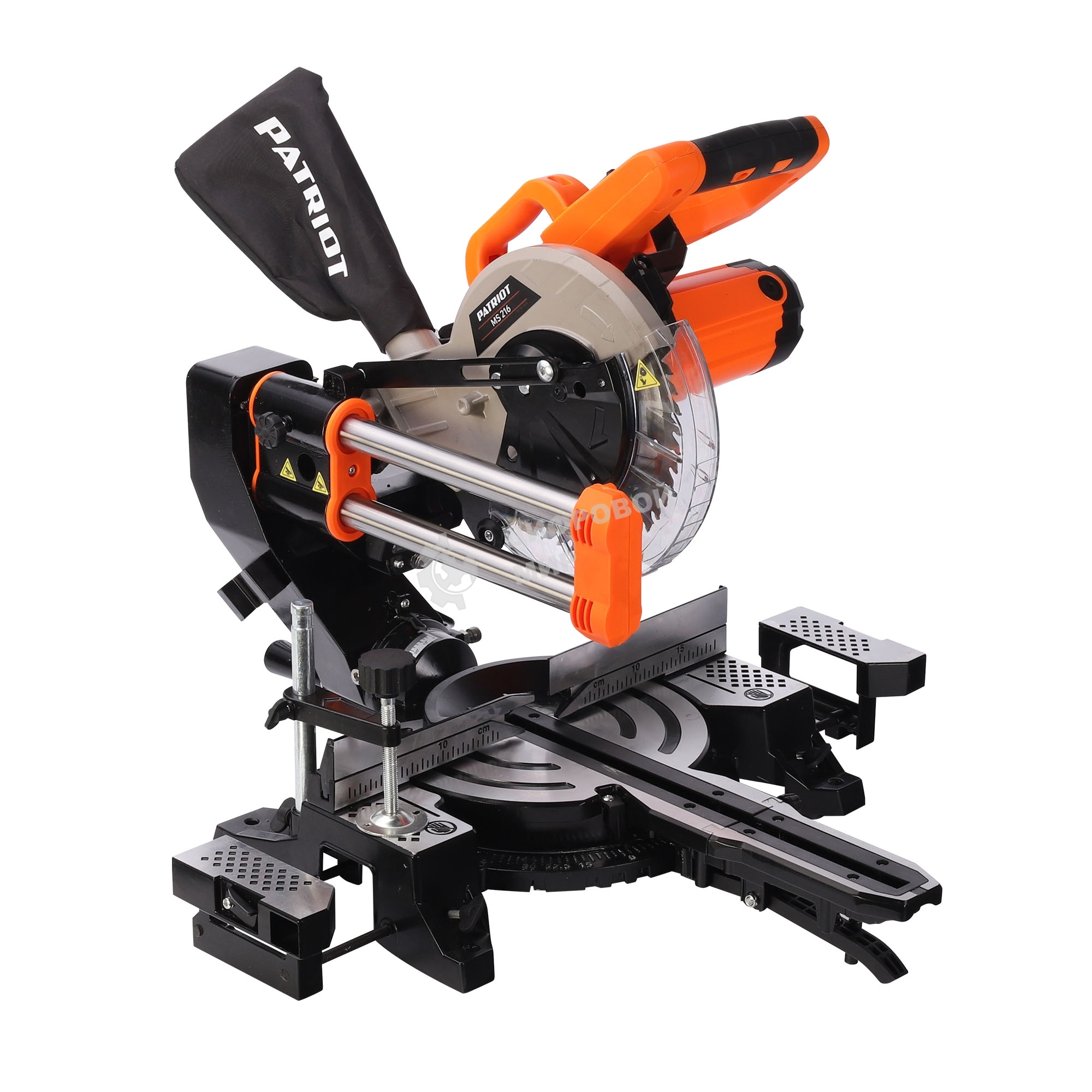 Пила торцовочная PATRIOT MS 216, мощность 1500Вт, пильный диск 216мм, функция протяга,лазерный маркер