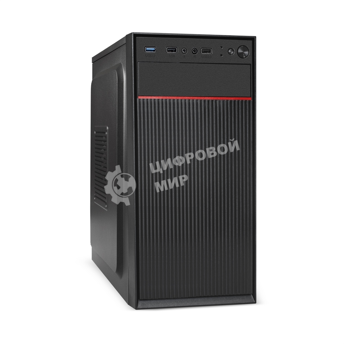 Компьютерный корпус Minitower ExeGate BAA-113-AAA400 (mATX, БП AAA400 с вент. 8см, 2*USB, аудио, черный)