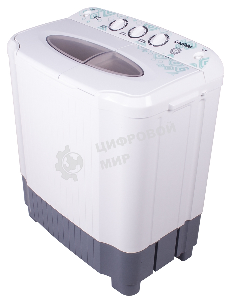 Стиральная машина Славда WS-50PЕТ белый, загрузка вертикальная 5 кг, 1350 об/мин, класс А
