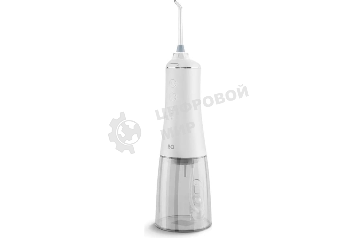 Ирригатор BQ IR003 белый/серый, от аккумулятора, 350 мл, 6 режимов