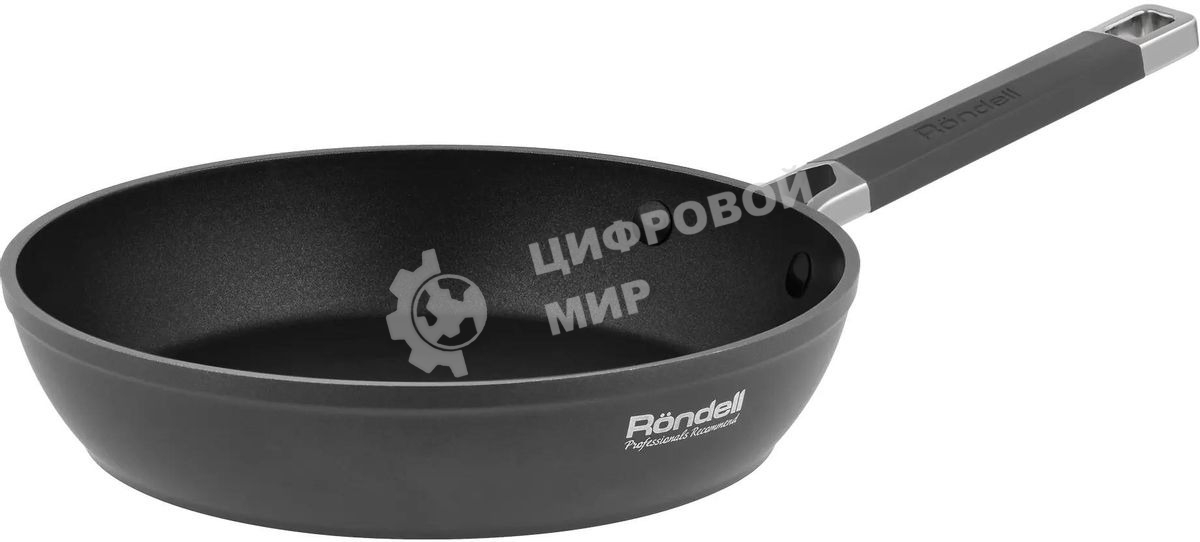 Сковорода Rondell Stolz RDA-1767, 28см, без крышки, серый