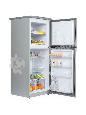 Холодильник Бирюса M553 металлик двухкамерный 160/70л морозилка сверху автоматическое оттаивание