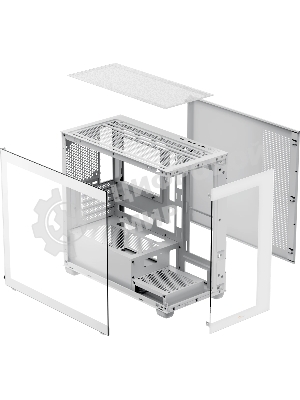 Компьютерный корпус Case Ocypus Gamma C52 WH mATX / win / white / no PSU / Tempered Glass