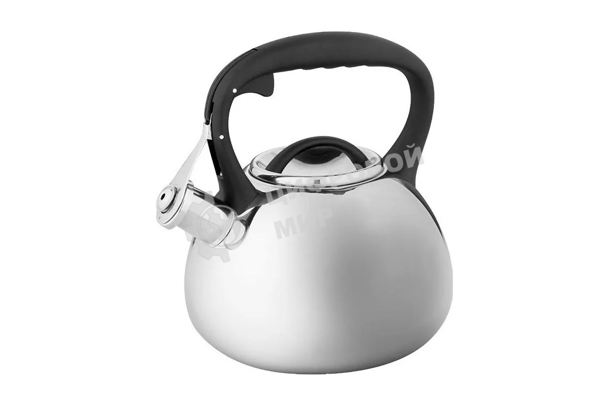 Чайник для плиты ALPENKOK AK-516 нерж.сталь со свистком 3,0л (12)