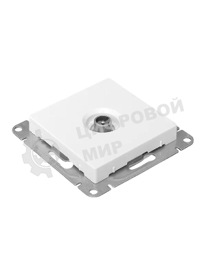 Механизм розетки TV EKF UP1-SOW-TV-3 оконечная, белый Эпика