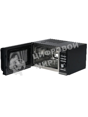 Микроволновая печь BBK 25MWC-991T/B черный/серебристый, 25 л, 900 Вт, переключатели - кнопки, поворотный механизм