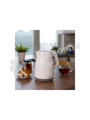 Чайник электрический Scarlett SC-EK18P49 1.7 л, 2200 Вт, белый/серый (корпус: пластик)