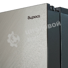 Холодильник Бирюса CD 496 TGG текстурированное бежевое стекло трехкамерный 334/162л морозилка снизу, No Frost, Side by Side