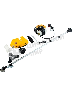 Триммер бензиновый Denzel DR-43, 43 см3, неразъемная штанга, состоит из 2 частей