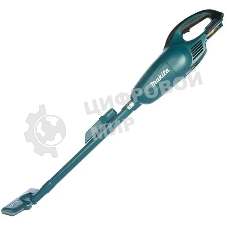 Строительный пылесос Makita DCL180Z синий, питание от аккумулятора, 30 Вт, уборка сухая, пылесборник 0.65 л, без АКБ, без ЗУ (работа от АКБ max 20 мин)