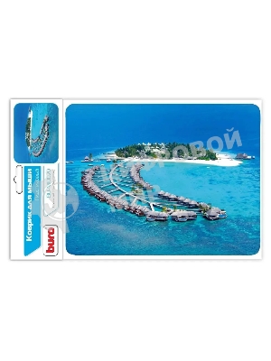 Коврик для мыши Buro BU-M10020 рисунок/тропический отель