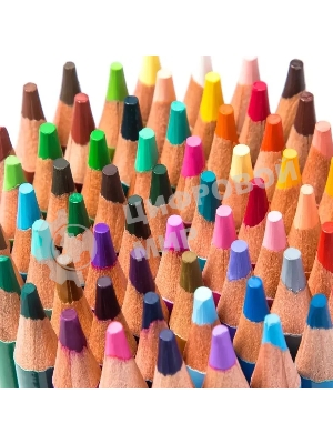 Карандаши цветные Deli 6566, липа, 36 цветов, коробка металлическая