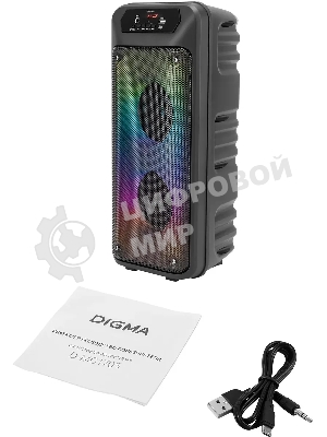 Минисистема Digma D-MC1705 черный 100Вт FM USB BT micro SD