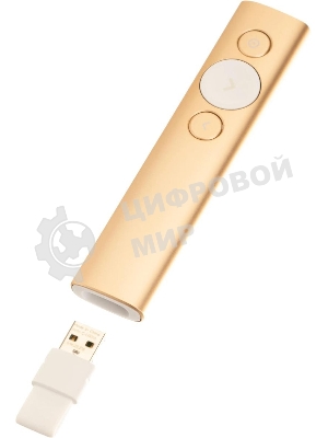 Презентер беспроводной Logitech Spotlight золотистый, радиоканал, USB, кнопки - 3