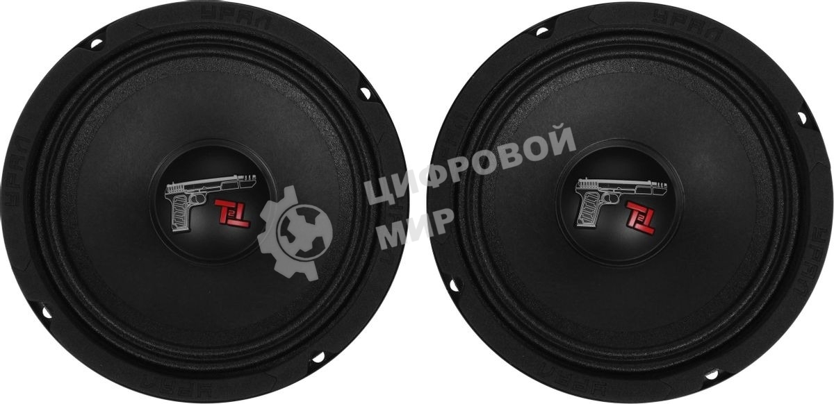 Колонки автомобильные Ural ТТ 165.2 (без решетки) 220Вт 95дБ 4Ом 16.5 см (6 1/2 дюйм) (ком.: 2кол.) среднечастотные однополосные