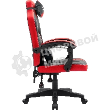 Кресло Defender MERCURY BLACK/RED черный/красный, экокожа