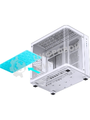 Компьютерный корпус без блока питания Корпус JONSBO TK-3 White ATX без БП, mini-ITX, micro-ATX, белый