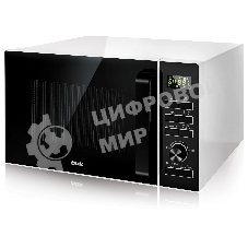 Микроволновая печь BBK 25MWC-992T/WB белый/черный, 25 л, 900 Вт, переключатели - кнопки, поворотный механизм