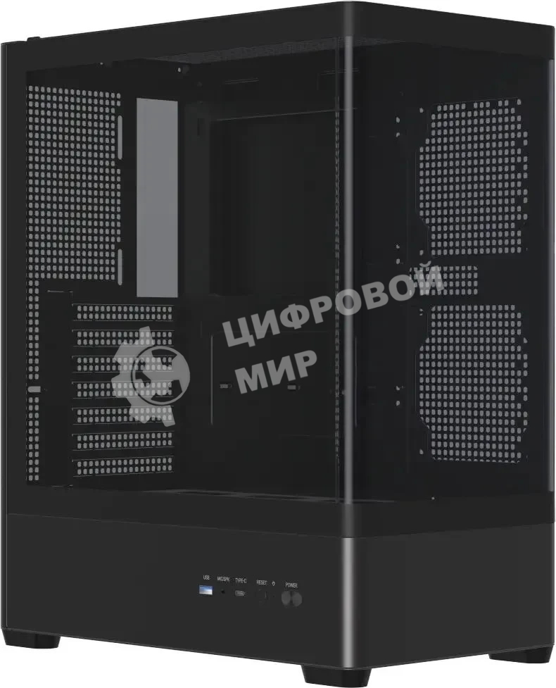 Компьютерный корпус Accord ACC-R4A черный без БП ATX 2xUSB3.0 1xUSB3.1 audio