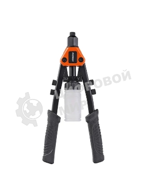 Заклепочник PATRIOT RDP 280, двуручный, компактный, контейнер, заклепки (по 15шт х 2,4-3,2-4,0-4,8 мм)