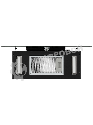 Вытяжка кухонная вертикальная Krona AURA 600 FRAME BLACK S черный с прозрачным кантом