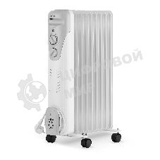 Масляный обогреватель Vitek VT-1709 W (9 секций) белый, 2000 Вт, 20 м2, термостат